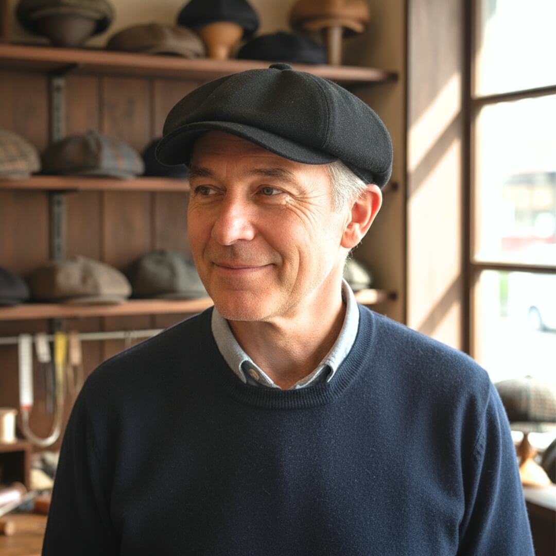 Cappello Newsboy in Twill di Cotone | MEMPHIS