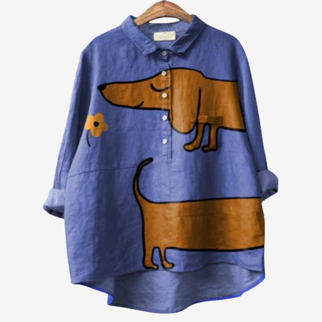 Félicie™ Camicia con stampa animalier