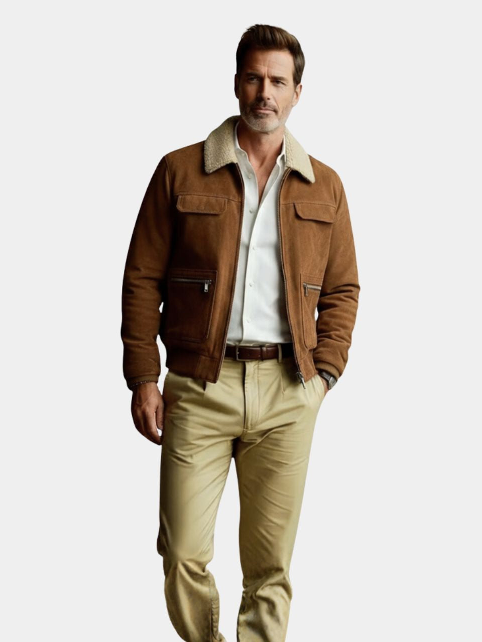 Giacca in Suede Fleece Essenziale - Roma Essenza