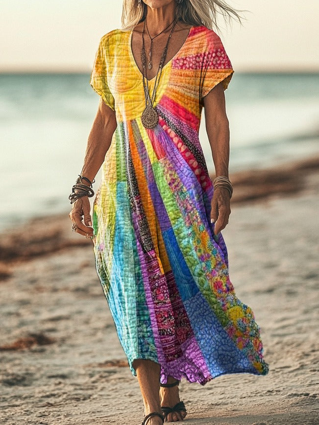 Luna | Vestito boho dal design estivo