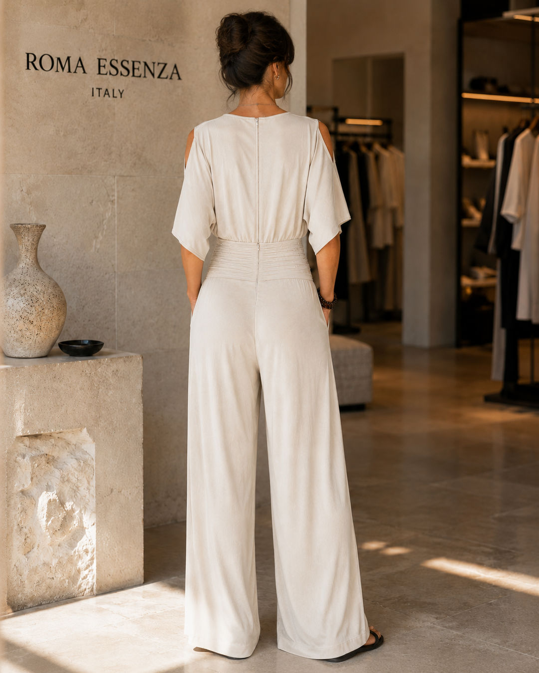 Eleonora | Combinazione elegante con effetto portafoglio e gambe larghe