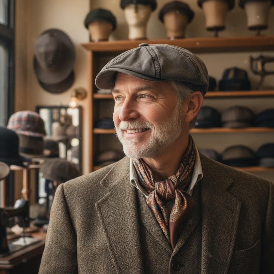 Cappello Newsboy in Cotone Lavato | MALIBU