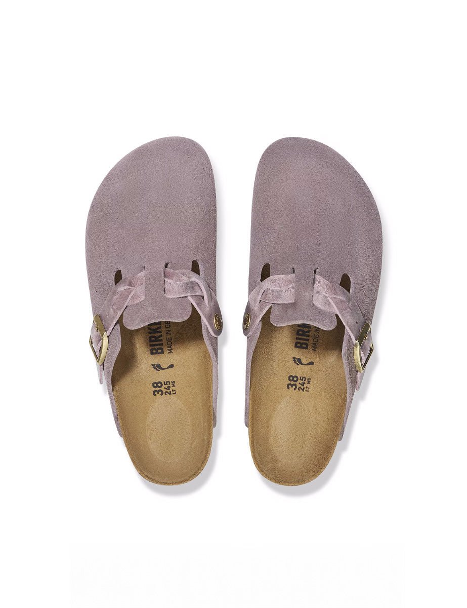 ciabatta boston braided suede lea faded purple