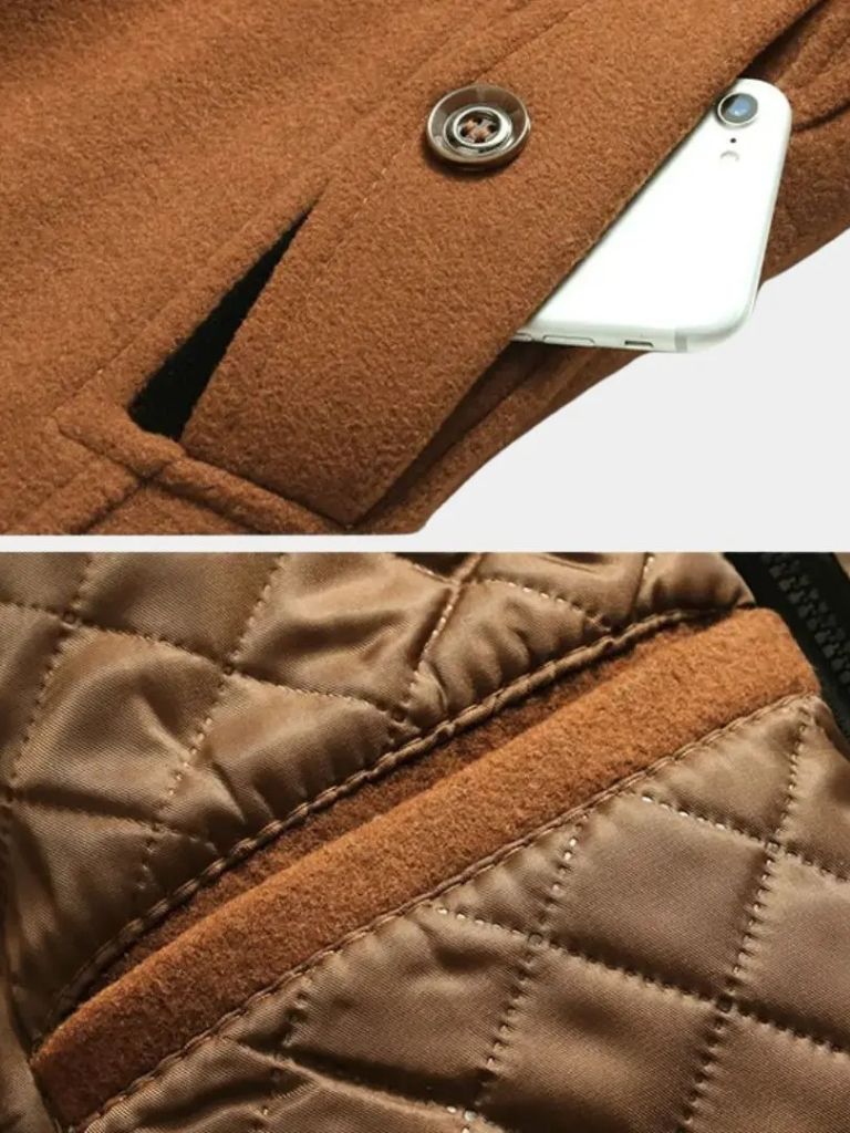 Cappotto Essenziale in Mistura di Lana - Roma Essenza