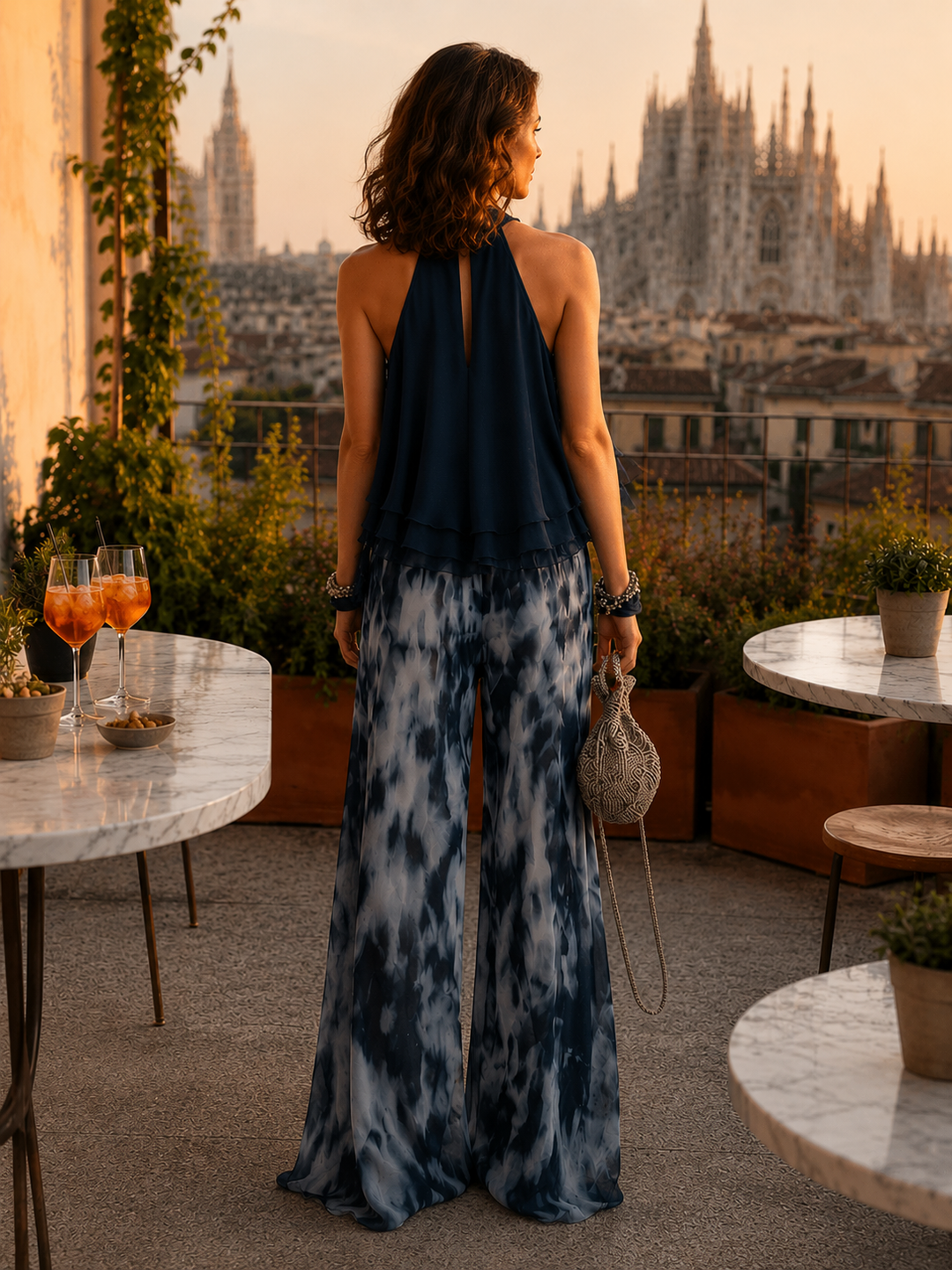 Aria | Completo Leggero con Top Fluido e Pantaloni Larghi