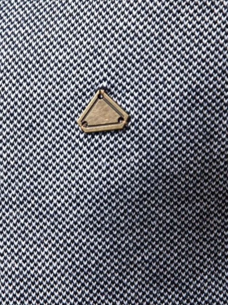 Cardigan con Collo Alto a Blocco di Colore con Zip - Roma Essenza